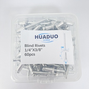 Venta al por mayor DIN7337 Sealed Blind Pop Remaches Aluminio <span class=keywords><strong>1</strong></span>/<span class=keywords><strong>4</strong></span> "X 3/8" Sealed Type Blind Rivet 60 pcs/Box - Product Image 5