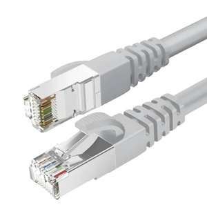 สายเคเบิลอีเธอร์เน็ต Cat6 สายแพทช์คอร์ดใยแก้วนำแสง OM2 หัวต่อ RJ45 แบบไม่มีฉนวนหุ้ม สายคู่บิดเกลียว วัสดุ PVC ปลอกหุ้ม LSZH ได้รับการรับรองมาตรฐาน CE/ROHS/ISO9001 - Product Image 1