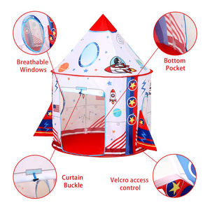 Tente de jeu spatiale mignonne pour enfants, pour l'intérieur et l'extérieur - Product Image 3