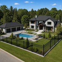 Panneaux de sécurité tubulaires en aluminium pour clôtures de piscine, idéaux pour les projets résidentiels (vente en gros)