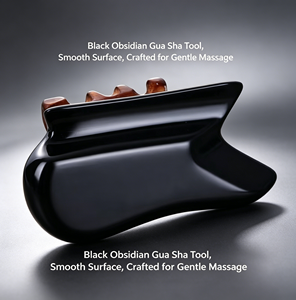 Ensemble d'outils Gua Sha en pierre de Bian naturelle pour le massage du visage, du corps, des pieds, du cou, du dos et du cuir chevelu - Product Image 3