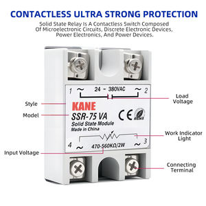 SSR-75VA SCR-75VA однофазный твердотельный релейный модуль регулятора напряжения 2 Вт 200 ~ 560 кОм выход 24 ~ 380VAC FOTEK твердотельное реле - Product Image 3