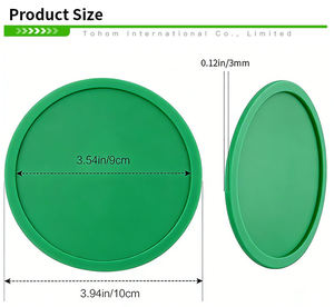 Posavasos de Silicona con Logotipo Personalizado, Diseño Impreso, Absorbentes de Agua, para Oficina, Hotel, Cerveza y Bebidas - Product Image 2