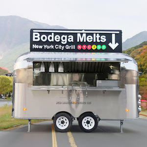 En stock: Nuevo remolque de comida de acero inoxidable para venta de snacks, helados, barbacoa y patatas fritas - Product Image 3