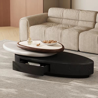 Table Basse de Salon Moderne en Bois, Design Minimaliste, Rotative, Créative, pour Hôtel – Nouvelle Collection, Offre Spéciale