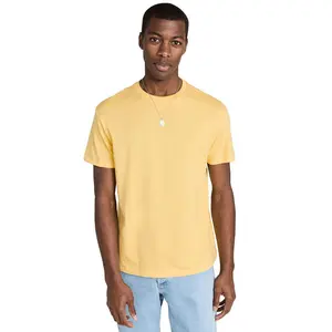 Недорогая новая продукция Мужская футболка белая желтая футболка для мужчин