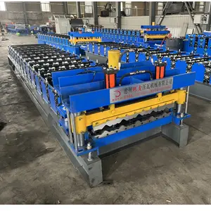 Customized Metal Sheet Glazed Tile Making Machine Glazed Roof Panel Roll Forming Machine In Bolivia