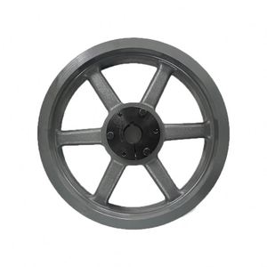 Cast Iron QD Bushing <b>Wheel</b> with Double Groove <b>Pulley</b> for 8V Belts OEM Customizable V Belt <b>Pulley</b> - Product Image 1