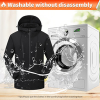 Veste chauffante pour homme avec 3 niveaux de température, manteau chauffant d'hiver à 5 zones pour l'extérieur en hiver