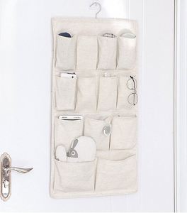 Hot Selling Hanging <b>Storage</b> Organizer Linen Cotton Double-sided Hanging <b>Storage</b> Organizer - Product Image 5