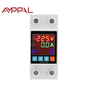 单相交流数字显示自动电压调节器 40A 63A 220V DIN 导轨式可调过压/欠压保护器 - Product Image 2