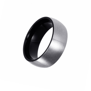 <span class=keywords><strong>Alianza</strong></span> <span class=keywords><strong>de</strong></span> boda chapada en oro rosa negro anillos <span class=keywords><strong>de</strong></span> <span class=keywords><strong>compromiso</strong></span> <span class=keywords><strong>de</strong></span> acero inoxidable cepillado mate para pareja, conjunto <span class=keywords><strong>de</strong></span> joya - Product Image 3