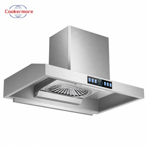 Hotte de cuisine professionnelle 750 mm à tête unique 1000 W en acier inoxydable avec commande tactile 36 m³/min Fabricant OEM ODM - Product Image 1