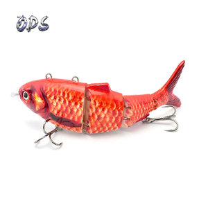 Leurre de pêche robotisé articulé à 4 segments, électrique, rechargeable par USB avec lumière LED - Product Image 2