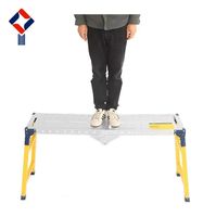Banco de Trabajo Portátil de 500 kg, Plataforma Industrial, Nuevo Tipo de Andamio Plegable Móvil, Escalera de Seguridad