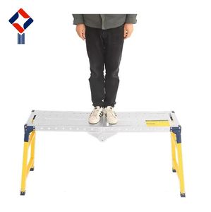 Portable Small Platform Footstool <b>Ladder</b> & <b>Folding</b> <b>Step</b> Stool Mobile <b>Folding</b> Scaffolding Safety Work Platform - Product Image 2