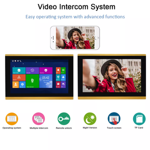 Sistema de intercomunicación IP multi-apartamentos, timbre de puerta con vídeo en color de 7 pulgadas, teléfono para familias - Product Image 4