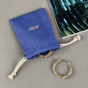 Sac en coton personnalisé, écologique, impression de logo personnalisé, sac en coton recyclable, sac à cordon, sac anti-poussière pour le rangement - Product Image 4