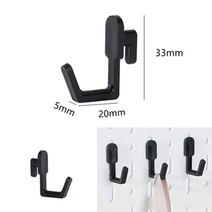 आधुनिक diy एब्स प्लास्टिक पेगबोर्ड हुक सामान प्रदर्शन दीवार शेल्फ भंडारण आयोजक किट एकल चमकदार फिनिश - Product Image 5