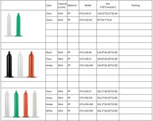 Jeringa Desechable de 50 ml para Dispensar Pegamento Japonés de 50 cc, Tubo de Jeringa para Adhesivo, Máquina Automática de Escritorio IE-I para Cortar Material PP/PE - Product Image 3