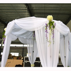 Telescopic wedding ceremony curtains pipe and drape backdrop stand kit - Product Image 4