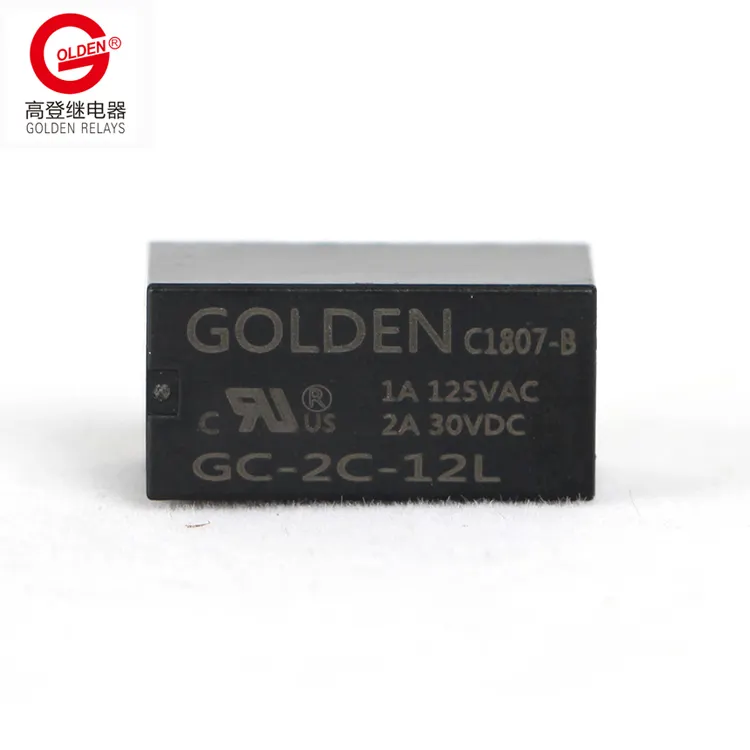 Chuyển Tiếp Vàng GC-2C-12L 1A 2A 3A 3VDC 6VDC 9VDC 12VDC 24VDC 8 Pins DPDT Cross T82 T85