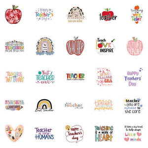 54Pcs <strong>Teachers</strong> Day Blessing Phrases Graffiti Stickers for Book Bottle Decor <strong>Thank</strong> <strong>You</strong> <strong>Teacher</strong> <strong>Gift</strong> Sticker - Product Image 3