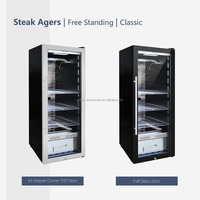 Armoire de maturation de viande, réfrigérateur de maturation à sec, contrôle de la température et de l'humidité, porte vitrée, réfrigérateur commercial pour la maturation des steaks