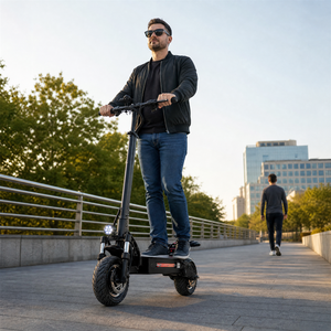 Trottinette électrique portable et confortable Boyueda Q7 Pro 52V 3200W à double moteur avec batterie 19Ah, vitesse de 44 MPH pour les rues urbaines - Stock USA - Product Image 1