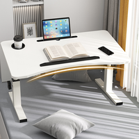 Bureau d'ordinateur simple Bjflamingo, table de lit, petite table, table d'étude pour étudiants, table de chambre à coucher, bureau réglable en hauteur