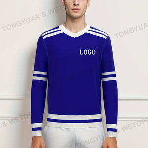 BSCI produttore di abiti Royal Greek confraternity sorellity Royal Blue <span class=keywords><strong>maglia</strong></span> <span class=keywords><strong>bianca</strong></span> motivo a V <span class=keywords><strong>scollo</strong></span> invernale - Product Image 1