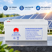 Batterie AGM scellée à décharge profonde 12V 200Ah 3000Wh sans entretien VRLA pour solaire, onduleur, télécommunications, stockage d'énergie