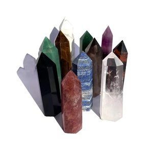 New Arrival tự nhiên Rose Quartz pha lê điểm tháp Healing Wand điểm cho trang trí nội thất pha lê thủ công mỹ nghệ Loại sản phẩm - Product Image 1