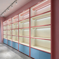 Vitrine de présentation en bois émaillé pour cosmétiques, jouets, produits, centre d'exposition et stockage - Vente en gros