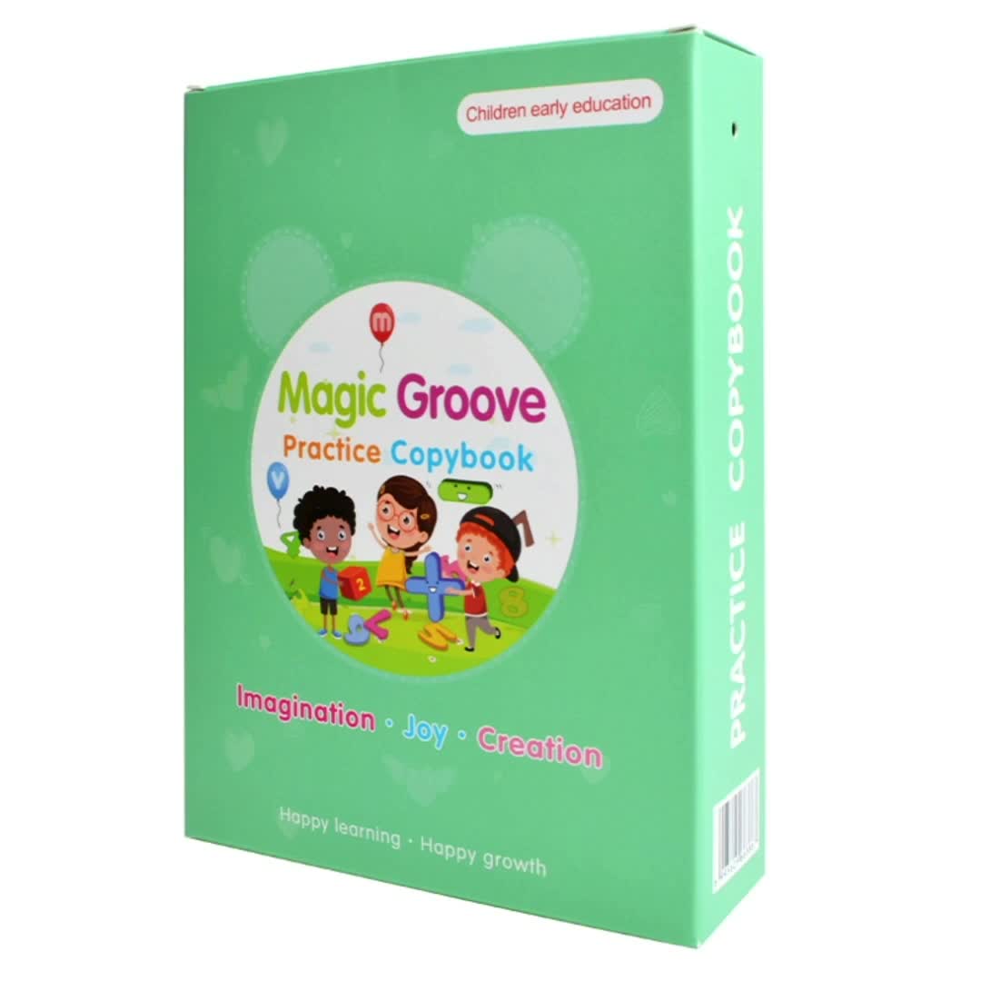 Книга для раннего обучения каллиграфии, многоразовая книга для обучения каллиграфии, школьная тетрадь для детей