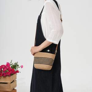 กระเป๋าหวายใส่ผักขนาดใหญ่ รุ่นใหม่ ปี 2026 สายสะพายไหล่ เปิดปิดแบบเปิด สำหรับผู้หญิง ใช้พักผ่อนริมทะเล - Product Image 2