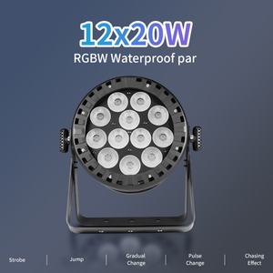 AICPOSE - Foco LED RGBW IP65 de 12 x 20 W para Escenarios de Conciertos al Aire Libre, DMX512, Resistente al Agua - Product Image 6