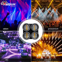 Luz Cegadora LED RGBW de 4 Ojos COB para Escenario con Control DMX512, Alto CRI 95 para Fiestas, DJ y Discotecas