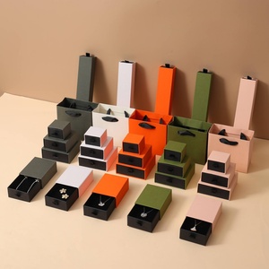 Luxury Cardboard Drawer Jewelry Box High End Rigid Jewelry <b>Boxes</b> Wholesale Custom <b>Mixed</b> Box of Jewelry Wholesale - Product Image 1