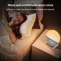 Meistverkaufter Elektrischer USB-Simulierter Sonnenaufgang Romantischer Digitaler Mehrfarbiger Wecker Einstellbare Helligkeit Aufwachlicht Hotel