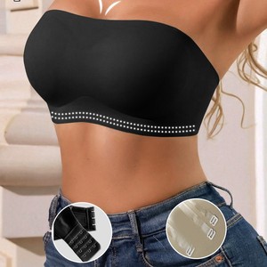 Nuevo <span class=keywords><strong>sujetador</strong></span> bandeau sexy de <span class=keywords><strong>Amazon</strong></span>, exclusivo transfronterizo, con tirantes invisibles, el más vendido, para uso diario, entrenamientos, <span class=keywords><strong>push</strong></span>-<span class=keywords><strong>up</strong></span>, color liso. - Product Image 3