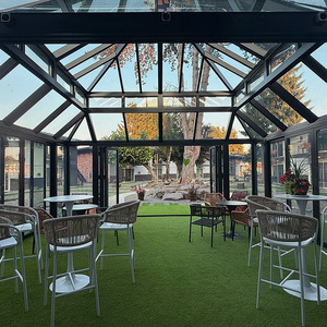 Invernadero de Aluminio con Rotura de Puente Térmico, Sala de Vidrio de Ahorro Energético para Climas Fríos, Terraza Acristalada Personalizada para las Cuatro Estaciones - Product Image 1