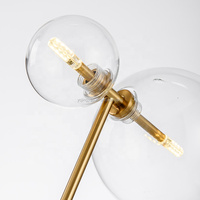 Offre Spéciale En Verre Borosilicate Clair Boule Abat-jour avec Filetage Intérieur Transparent Abat-Jour En Verre