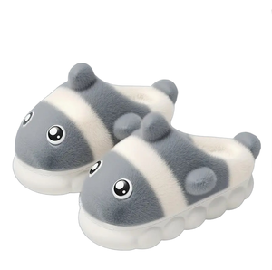 Pantofole a Forma di Pesce Marino, Calzature Invernali in Peluche per Interni ed Esterni, Regalo per Adulti e Bambini - Product Image 1