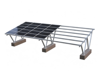 Système de support de montage photovoltaïque solaire pour toit plat en béton, supports trépieds solaires galvanisés à chaud, durée de vie de 20 à 25 ans