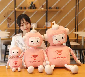 Roboter Plüsch tier Puppe für Kinder oder Mädchen Geschenke Weiche gefüllte Roboter Spielzeug Plüsch tier 45 CM