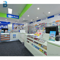 Pharmacy Shop Cash Counter Design Display Showcase Furniture for Pharmacy Store Fixture