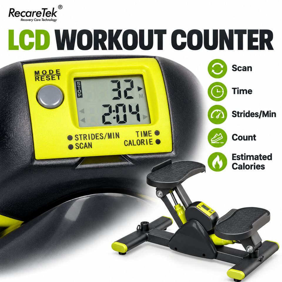 Multi Exerciser Hydraulic Workout Stepper Compact Gym Equipment Lower ...