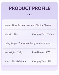 GOODSKY Nouvelle Tendance Épilateur Électrique Double Tête Femme Rasoir Tondeuse Maillot pour Jambes Aisselles - Product Image 6