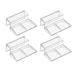 4 pièces/sac Clips en acrylique pour aquarium de poissons, supports de couverture en verre, supports de maintien 6/8/10/12 mm - Product Image 1